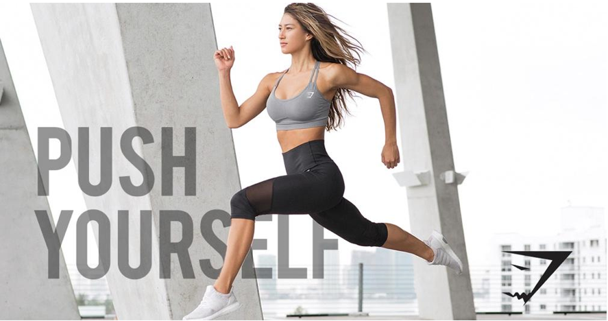 Advert of Gymshark’s Vital Seamless Collection for women