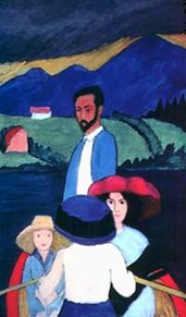 Die Kahnfahrt - Gabriele Münter