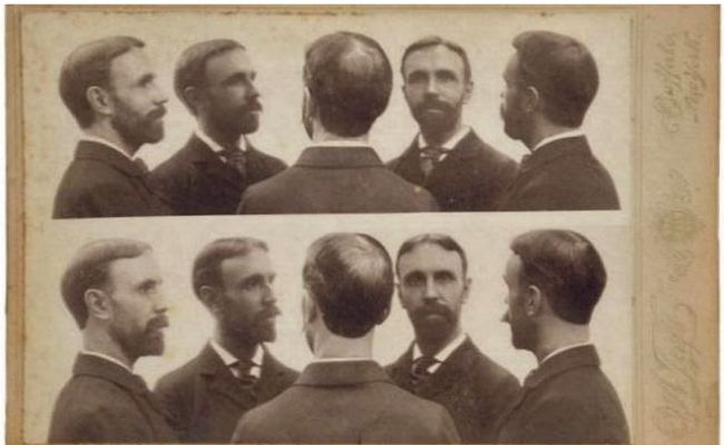 Fotografía de Otis A. Taft (Buffalo, NY, 1896). “Multiple view portrait of an unidentified man”.