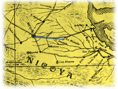 Perspectiva de las tierras que componen Nicoya