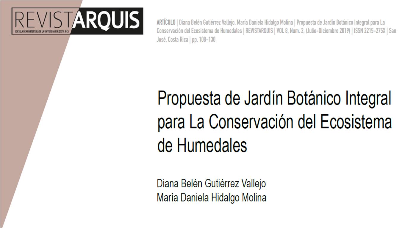 Portada texto "Propuesta de Jardín Botánico Integral para la conservación del ecosistema de humedales"