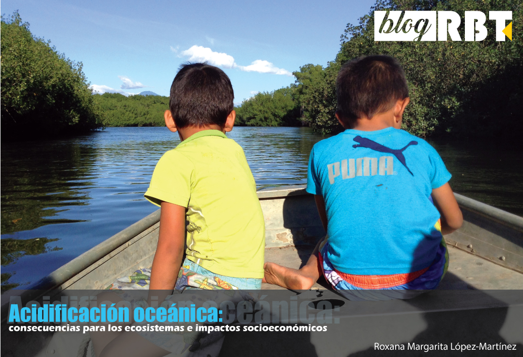 Niños en bote, manglares de Barra de Santiago. Fotografía de Roxana Margarita López-Martínez
