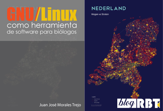 Mapa de calles y caminos de los Países Bajos creado en QGIS. Harry Bronkhorst (CC BY-NC-SA 2.0)