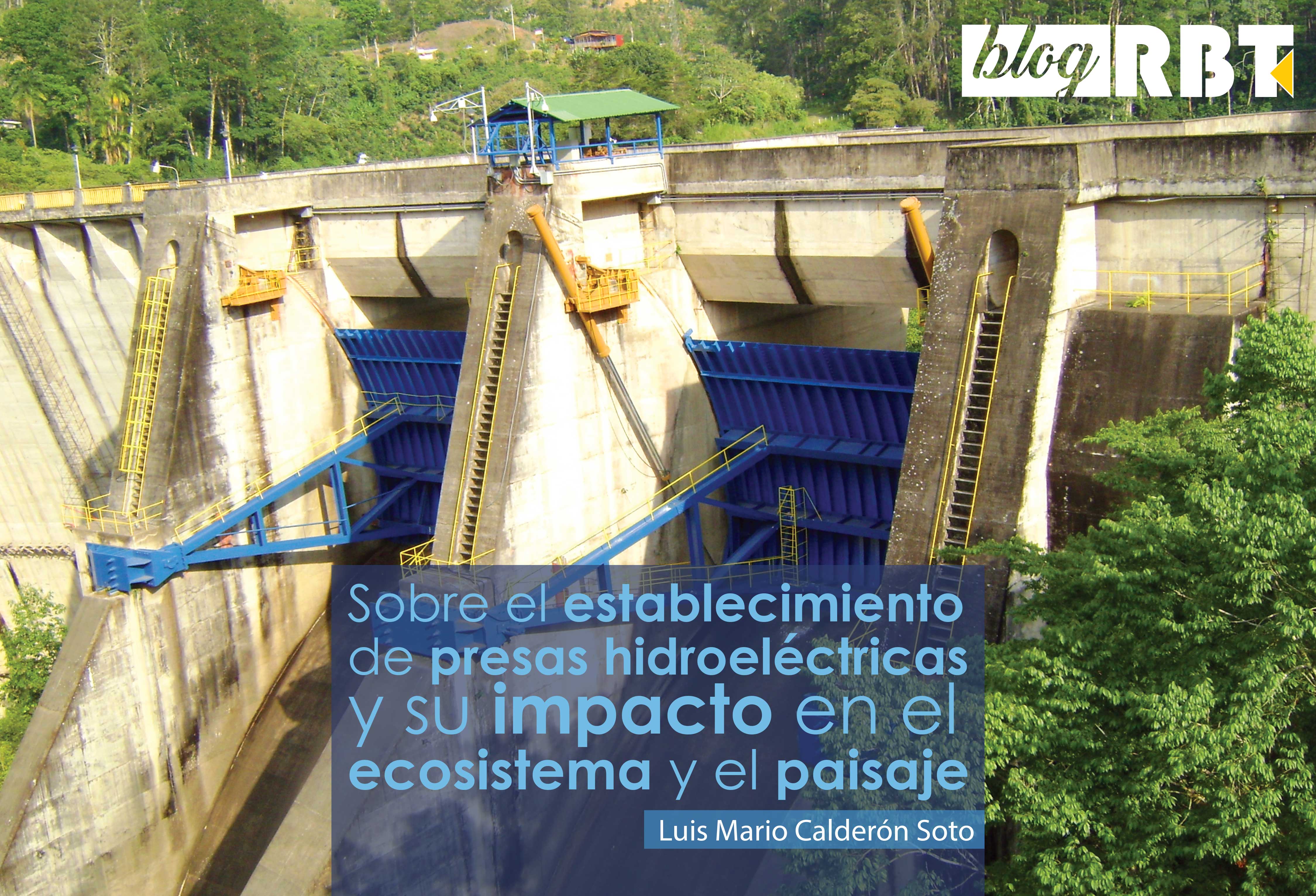 Vista cercana de la represa hidroeléctrica Cachí, provincia de Cartago, Costa Rica. Fotografía (Dominio público)