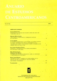 Anuario de Estudios Centroamericanos, Vol. 25, No. 2 (1999)