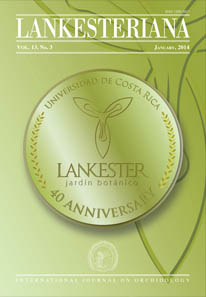 					View 2013: Lankesteriana: Volumen 13, Número 3
				